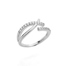 Anéis Ajustáveis Minimalistas e Delicados com Zircônias