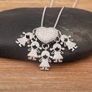 Colar Amor de Mãe Prateado - 1 a 5 pingentes