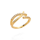 Anéis Ajustáveis Minimalistas e Delicados com Zircônias