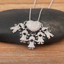 Colar Amor de Mãe Prateado - 1 a 5 pingentes