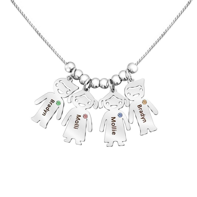 Colar da Mamãe - Presente Especial (Nomes Personalizados)
