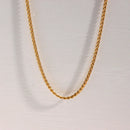 Colar Anelise Trama média Banhado a Ouro 18K