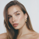 Brinco Elegante Geométrico banhado a Ouro 18K