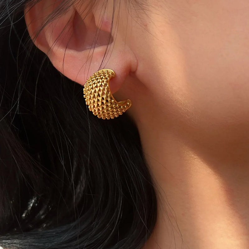 Brinco Rede Banhado a Ouro 18K