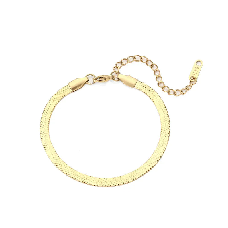 Pulseira Malha Banhada a Ouro 18K