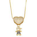 Colar Amor de Mãe - Banhado a Ouro 18k + Zircônias Coloridas