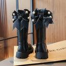 Bota Valíssa  - Botas até o joelho com arco, moda outono e inverno.