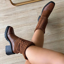 Bota Meia Tratorada Feminina Conforto Sensação Do Momento