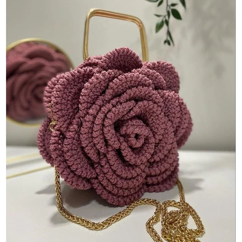 Bolsa Flor de Crochê My Miss (Envio Nacional)