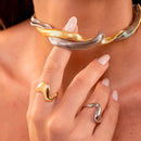 Colar de malha grosso banhado a ouro 18k (Envio Imediato)