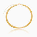 Colar de malha grosso banhado a ouro 18k (Envio Imediato)