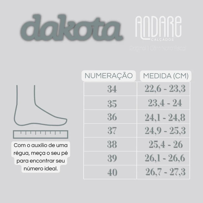Sandalia Dakota Salto Grosso Bloco (Envio Nacional)
