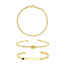 Kit de Pulseiras Essence - Ouro 18k (Envio Imediado - Garantia Vitalicia)