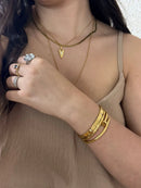 Kit Bracelete Carti + Bamboo + Prego Prata (Não Fica Escuro)