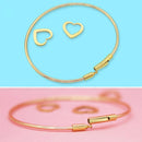 Pulseira de Coração - Nomes Personalizados (Gravada a Laser)